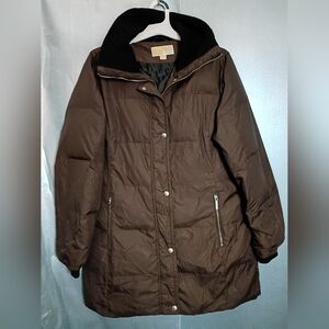 Michael Kors Dark Brown Puffer Jacket